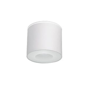 Modern Metal White Outdoor Cylinder Shaped Flush Mount Ceiling Light 9564 Hexa Nowodvorski