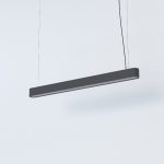 Modern Graphite Linear Pendant Ceiling Light for Professional Spaces 7535 Soft Led 90×6 Nowodvorski
