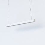 Minimal White Linear Pendant Ceiling Light for Professional Spaces 7547 90×6 Soft Led Nowodvorski