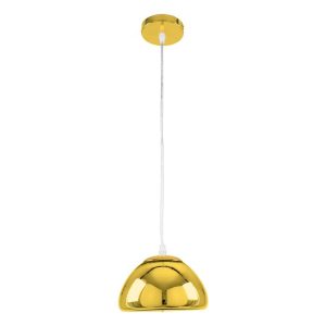 Modern 1-Light Gold Nikel Glass Ceiling Hanging Light Ø18 00757 CRISTIN