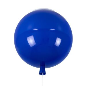 Modern Blue Balloon Shaped Kids Room Flush Mount Ceiling Light with Switch 00654