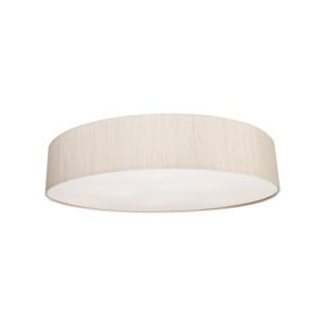 Modern White 7-Light Round Shaped Fabric Flush Mount Ceiling Light 8958 Turda
