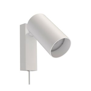 Minimal White Adjustable Plug-In Spotlight Wall Lamp with Switch 7787 Mono Nowodvorski