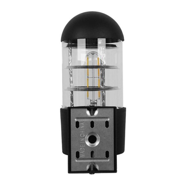 Classic 1-Light Decorative Black Wall Lamp Lantern Sconce back view 01419 FEREA globostar