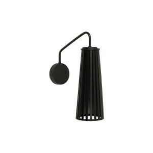 Minimal 1-Light Black Wooden Wall Sconce with Adjustable Arm 9266 Dover Nowodvorski