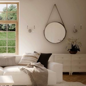 Living Room Neoclassic 2-Light Glass Metall Wall Sconce Candlestick 8155 Hampton