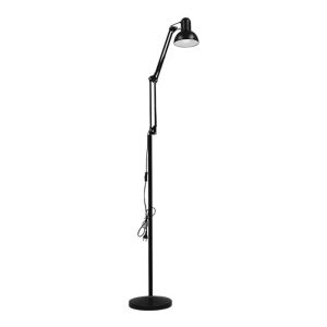 Industrial Black Metal Floor Lamp with Adjustable Arm Ø15 01468 AUDREY