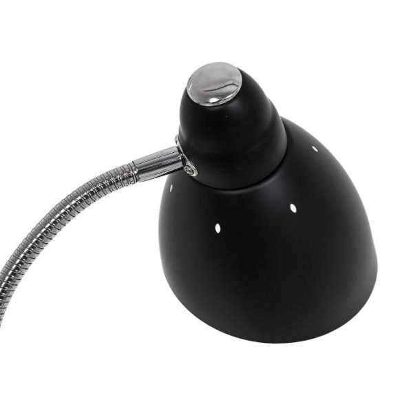 Minimal 1-Light Black Metal Floor Lamp with Bell Shaped Shade 00830