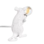 Φωτιστικο επιτραπεζιο λευκο παιδικο ποντικι με διακοπτη μοντερνο για γραφειο δωματιο 00679 Mouse