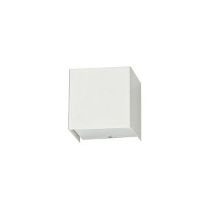 Φωτιστικο κυβοσ τοιχου μοντερνο λευκο μεταλλικο up and down για σκαλεσ 5266 Cube Nowodvorski