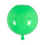 Φωτιστικο οροφης πρασινο μπαλονι με διακοπτη παιδικου εφηβικου δωματιου 00653 Balloon