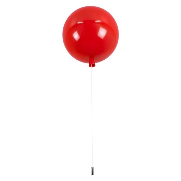 Φωτιστικο δωματιου οροφησ μπαλονι κοκκινο με διακοπτη ιδιαιτερο μονοφωτο παιδικο βρεφικο 00652 Balloon