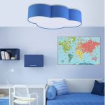 Φωτιστικο συννεφο οροφησ πλαφονιερα μεταλλικο μπλε για παιδικο δωματιο υπνοδωματιο Cloud L TK Lighting