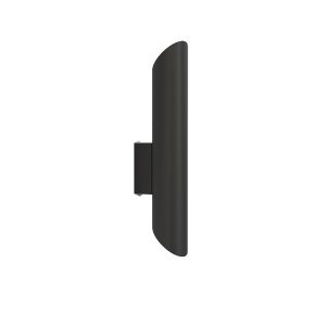 Minimal Black 2-Light Cylinder Shaped Wall Sconce Eye Wall Cut Nowodvorski