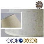 Φωτιστικό επιτραπέζιο πορτατίφ ξύλινο με λευκό καπέλο 01208