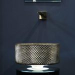 Χρυσος-στρογγυλος-νιπτηρας-μπανιου-Villa-Glass-Design