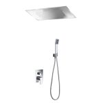 Chrome Concealed Shower Mixer Set 4 Outlets with Large Shower Head 59x48 Sumatra GTS019-P Imex
