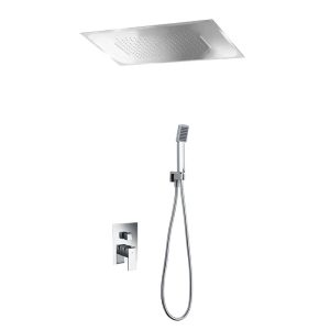 Chrome Concealed Shower Mixer Set 4 Outlets with Large Shower Head 59x48 Sumatra GTS019-P Imex
