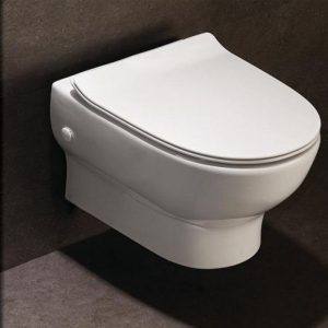 Huida Forte Rimless Wall Hung Toilet with Slim Soft Close Seat 36x50