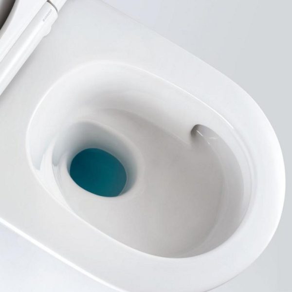 Wall Hung Pan with Quick Release Soft Close Seat 37x54 Geberit One Rimfree