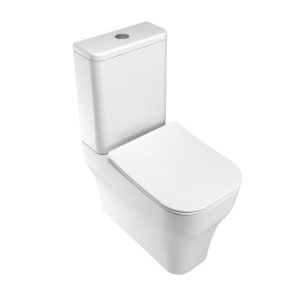 Orabella Synthesis Rimless Back to Wall Close Coupled Toilet + Soft Close Seat 62x36