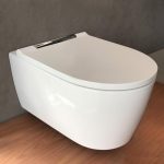 Wall Hung Pan with Quick Release Soft Close Seat 37×54 Geberit One Rimfree