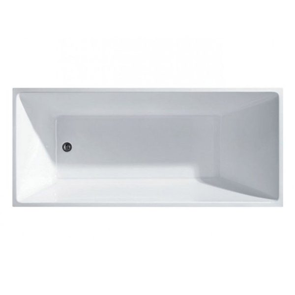 Modern Square White Single Ended Free Standing Bath 170x75 Kyveli K-1590 Karag