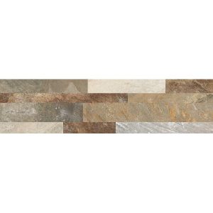 Project Multicolor 3D Stone Effect Wall Covering Tile 15.6x60.6