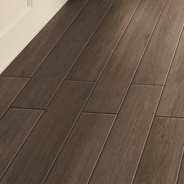Wooden effect tiles for floors gres porcelain Matt 20.4x120.4 Pine Brown