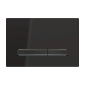 115.671.DW.2 Sigma 50 Geberit Black Glossy Dual Flush Plate for Concealed Cistern