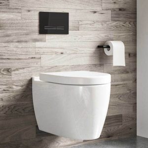 115.671.DW.2 Sigma 50 Geberit Black Dual Flush Plate for Concealed Cistern