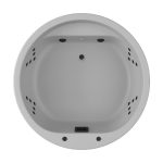 Modern Round 2-Person Outdoor Hot Tub Spa Ø180 Acrilan Miami Light Grey
